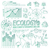 Ecology Doodle Infographic Elements