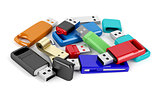 Bunch of usb flash drives