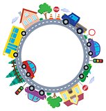 Circle with cars theme image 1