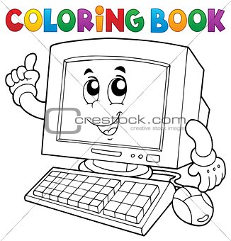 Coloring book computer thematics 1