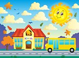 School and bus theme image 3