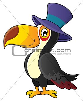 Toucan with hat theme image 1