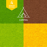 Thin Line Camping Pattern Set