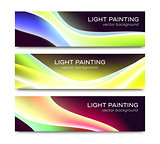 Set of horizontal banners for website or flyer