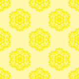 Creative Ornamental Seamless Yellow Pattern