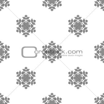 Creative Ornamental Seamless Grey Pattern