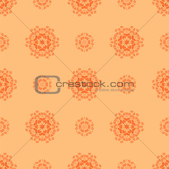 Creative Ornamental Seamless Orange Pattern