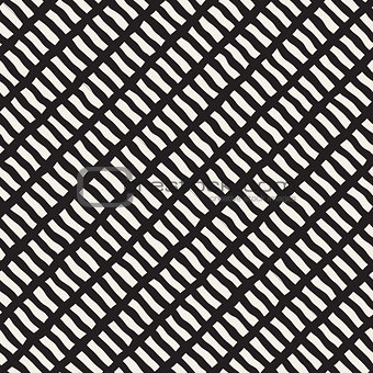 Vector Seamless Hand Drawn Diagonal Lines Rectangles Pattern