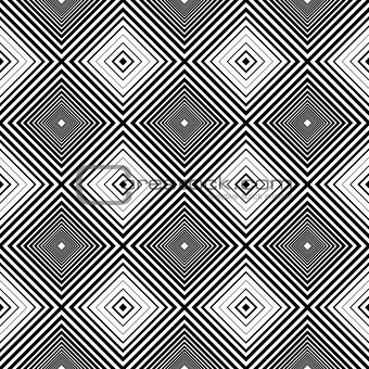 Black and white geometric texture. Seamless.