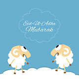 Eid-al-adha greeting card