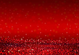 Defocused Abstract Red Lights Background