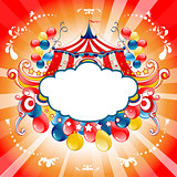 Bright circus card