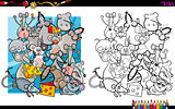 mouse characters coloring book