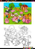 farm animals coloring page