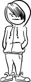 boy character coloring page