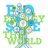 Ecology Infographic. Bio Energy