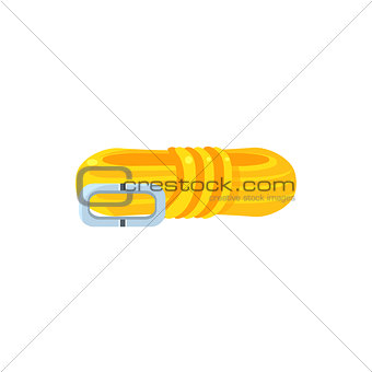 Folded Rope And Clip Simplified Icon