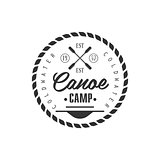 Canoe Camp Emblem Design