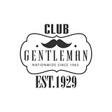 Nationwide Gentleman Club Label Design