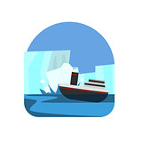 Ship Hitting The Iceberg Natural Force Sticker
