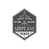 Airplane Air Club Emblem Design
