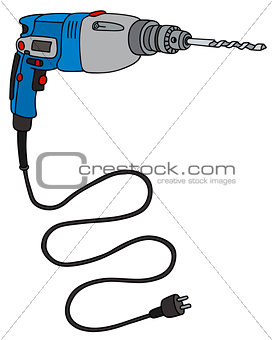 Blue electric impact drill