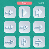 Set of Arrow Sign Icons
