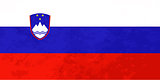 True proportions Slovenia flag with texture