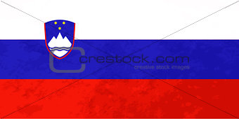 True proportions Slovenia flag with texture