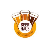 vector beer logo
