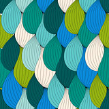 Abstract Wave Seamless Pattern Background. Vector Illustration