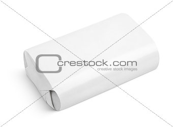 Soap wrap box package isolated on white