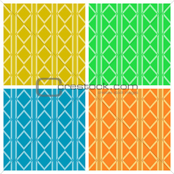 Geometric colorful patterns. Set