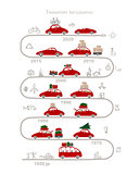 Traveling by car. Infographic for your design