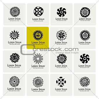 Ethnic logo set for your design