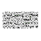 Funny panda family for your design