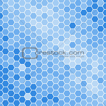 blue hexagons background