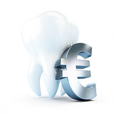 cost of dental treatment on a white background