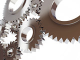 gears abstract background on a white background