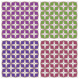 Geometric ornament. Colored backgrounds
