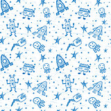 vector hand drawn doodles cartoon set of Space objects