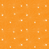 Halloween spider web seamless pattern. Vector background.