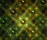 Abstract fractal green wallpaper pattern .