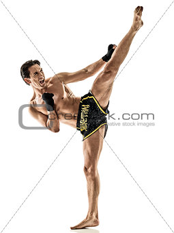 Muay Thai kickboxing kickboxer boxing man