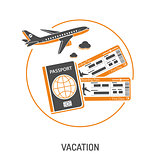 Vacation Time and Tourism Concept