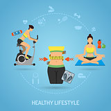 Healthy Lifestyle and Fitness Concept