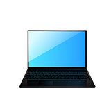 Icon of the laptop. Vector