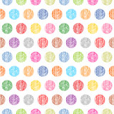 Seamless pattern polka dots on a white background