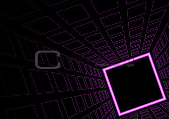 Glowing Neon Square Background