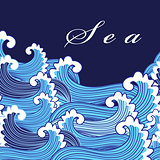 Sea vector background